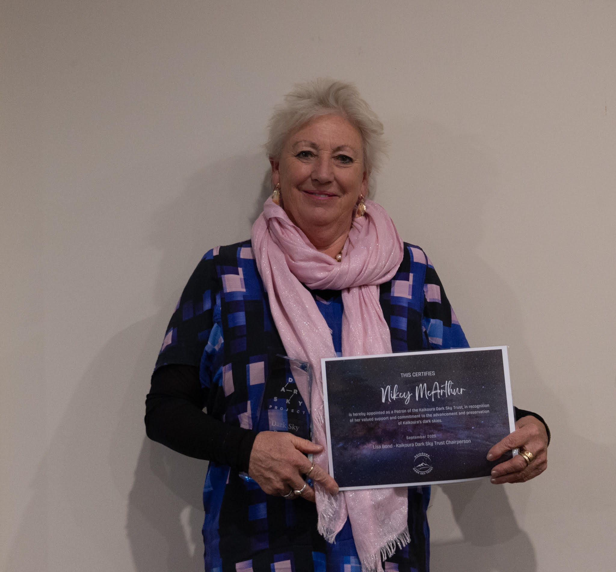 Nicky McArthur Appointed Patron of the Kaikōura Dark Sky Trust